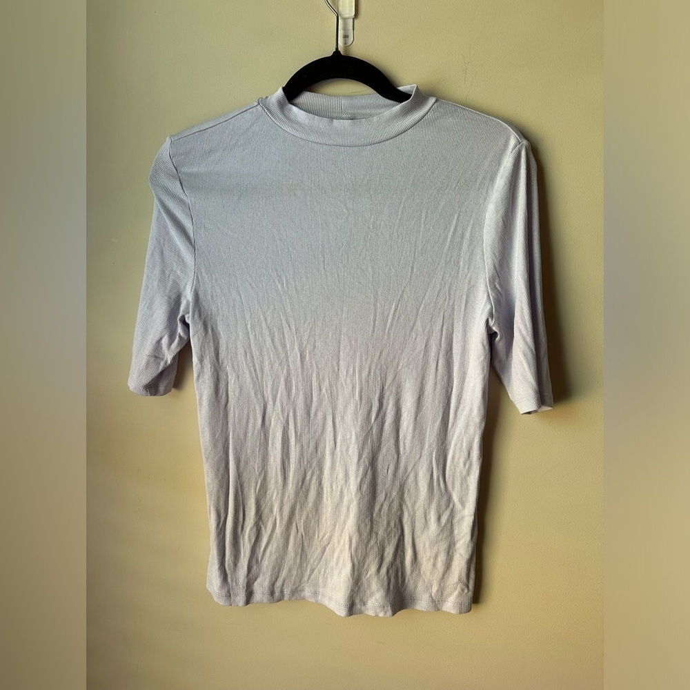 A New Day Women’s Neck Tops Stretch Tee Shirt Lightweight Basic Summer Tee
